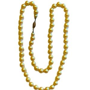 Faux Pearl Necklace 22 inches long